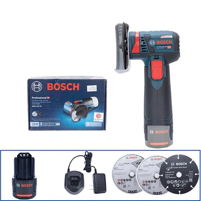 Amoladora angular inalámbrica Bosch GWS 12V-76 Professional 12V recargable 
