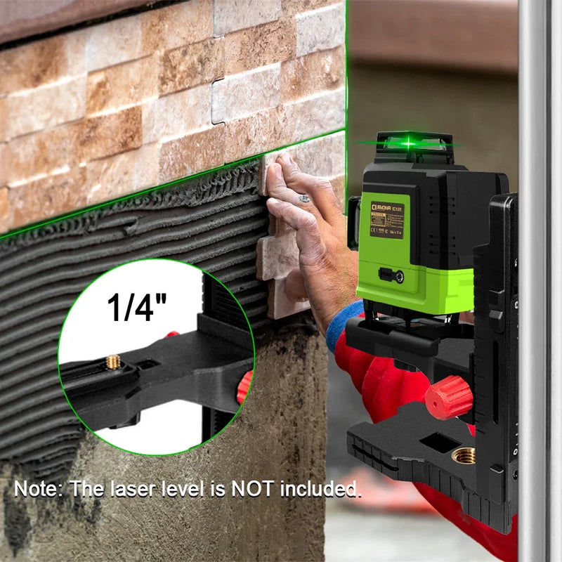 Super strong magnetic L-bracket support mount - Adjustable holder for universal laser level