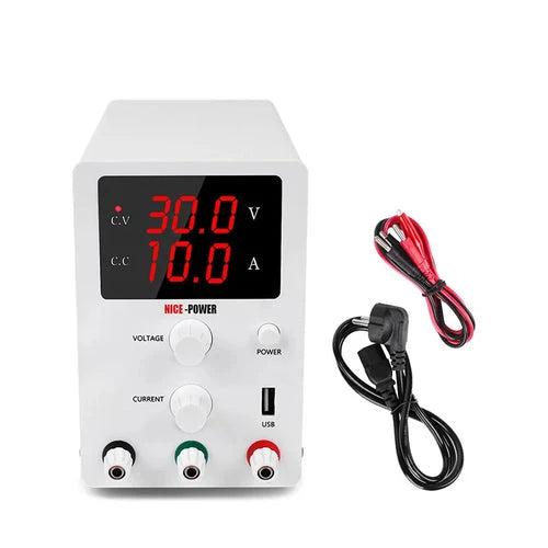 Digital USB DC Lab Power Supply, Regulated with LCD (DC 0-3A/5A/10A)
