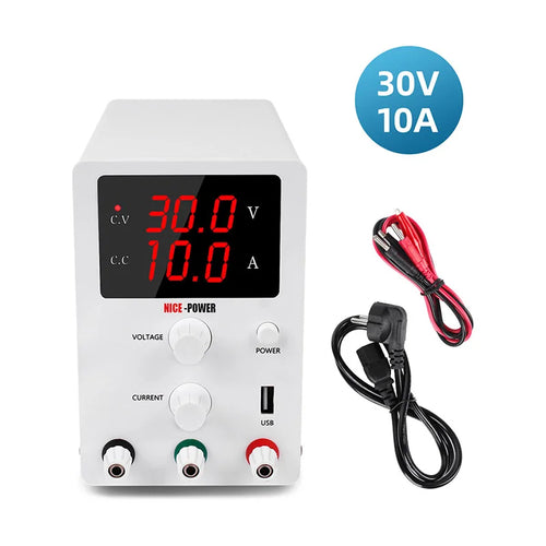 NICE-POWER Digital USB DC Lab Power Supply, Regulated with LCD