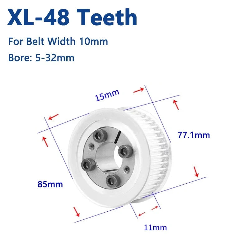 48 dientes XL manga de expansión rueda síncrona 48T buje sin llave 