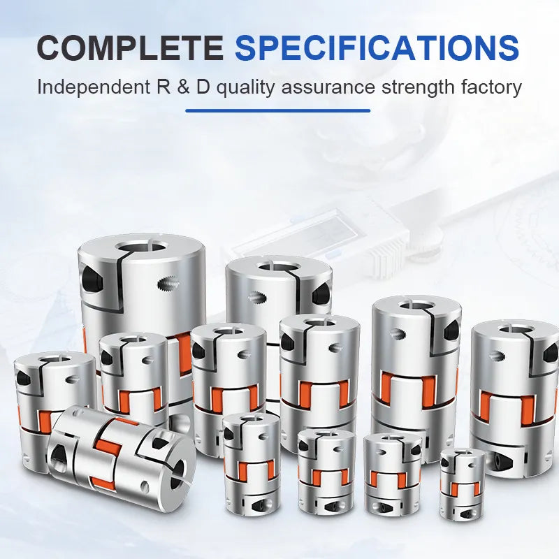 LF-B D105L140 Aluminum Shaft Coupler – Jaw Plum Spider Clamping Type for CNC