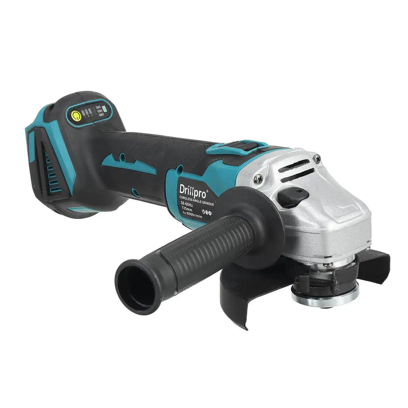 125mm Brushless Cordless Angle Grinder – 4-Speed Variable, Compatible with Makita 18V Battery