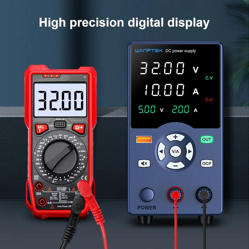 Adjustable DC Bench Power Supply 30V 10A Encoder Control Lab Power Source GA3010L