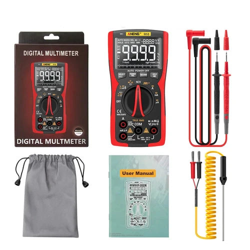 Q10 Digital Multimeter 9999 Counts True RMS Analog Tester