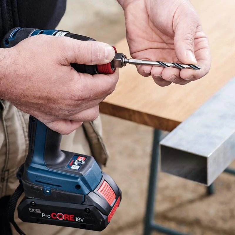 Bosch Professional Juego de brocas hexagonales PointTeQ para metal, 10 piezas 