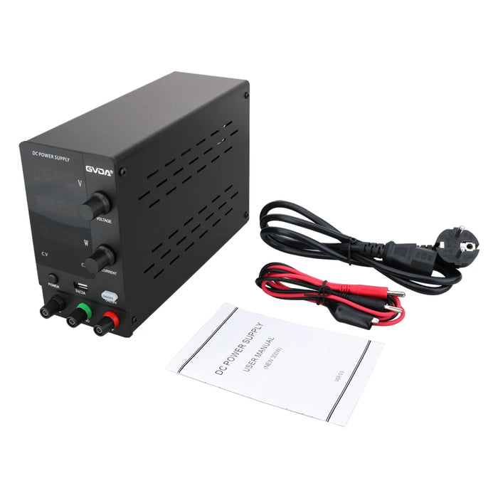 GVDA Adjustable DC Power Supply – Switchable Lab Power Source