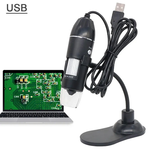 Digital Microscope 50X-1000X with Zoom Camera – WiFi or USB Connectivity