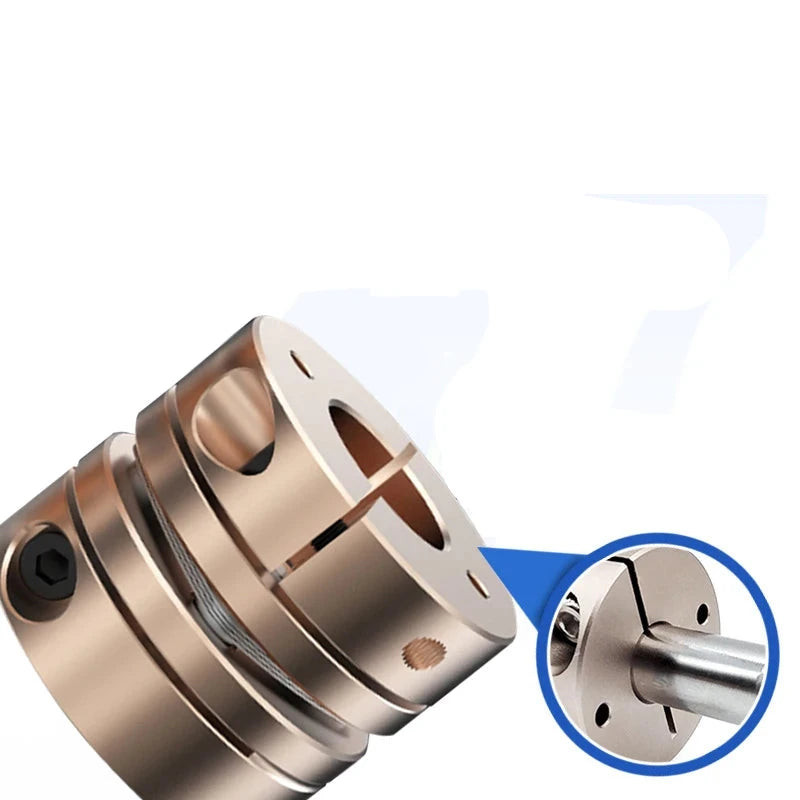 Acoplador de eje CNC D32L28 de aluminio flexible de disco único