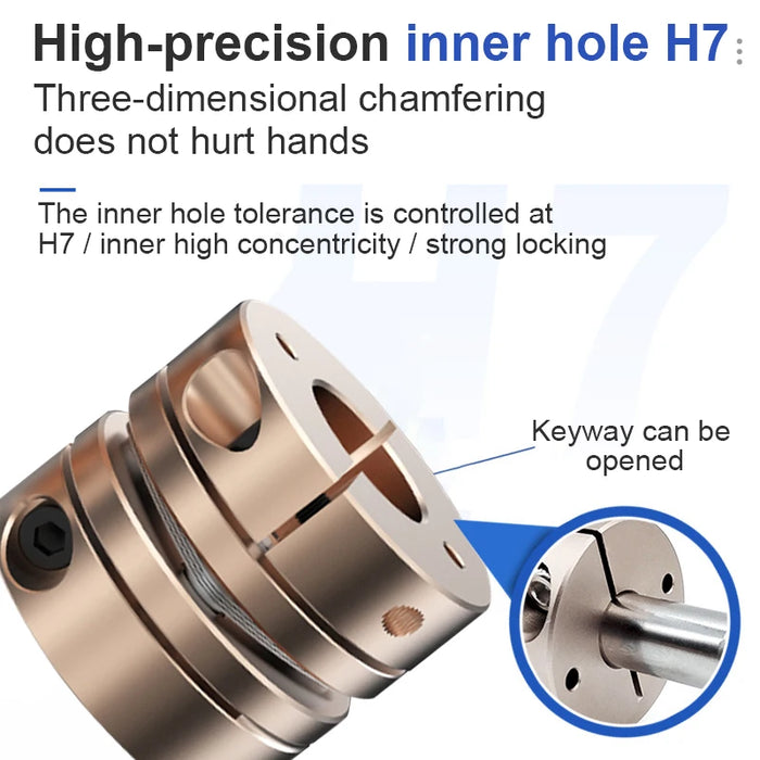 Single Diaphragm CNC Shaft Coupler D68 L54 – High Precision Motor Coupler