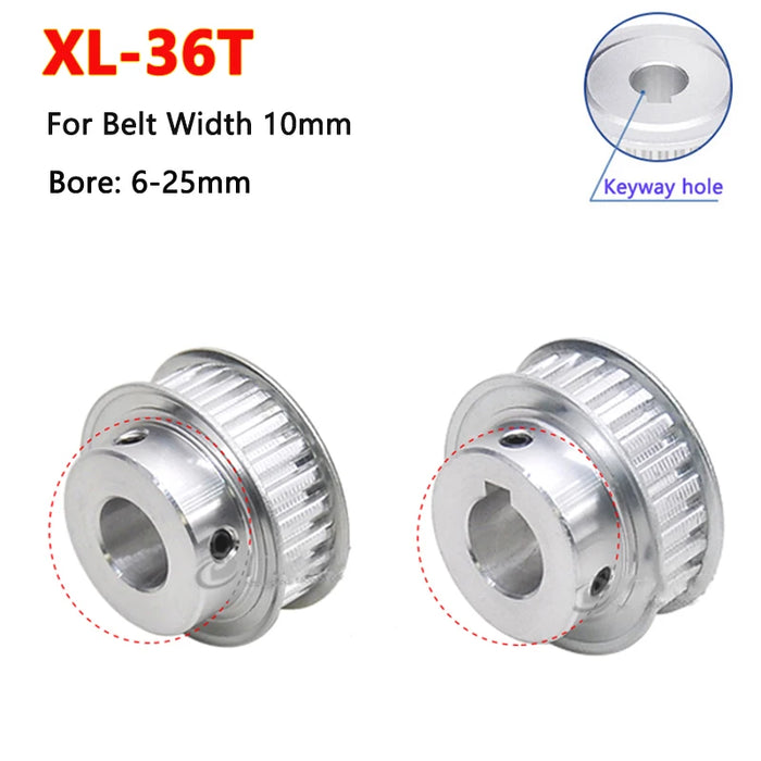 XL Timing Pulley – 36 Teeth, Various Bore Sizes (6mm - 25mm)