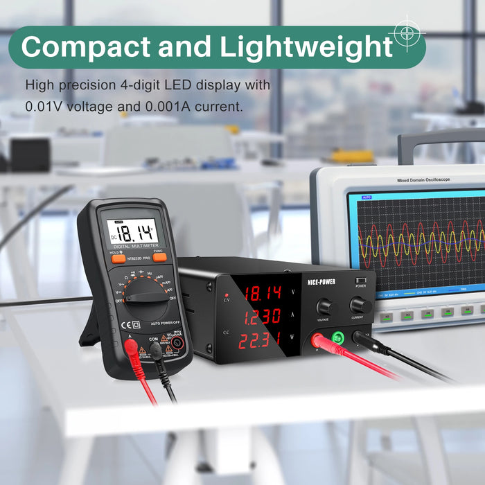 High-Precision Programmable DC Power Supply with RS-485