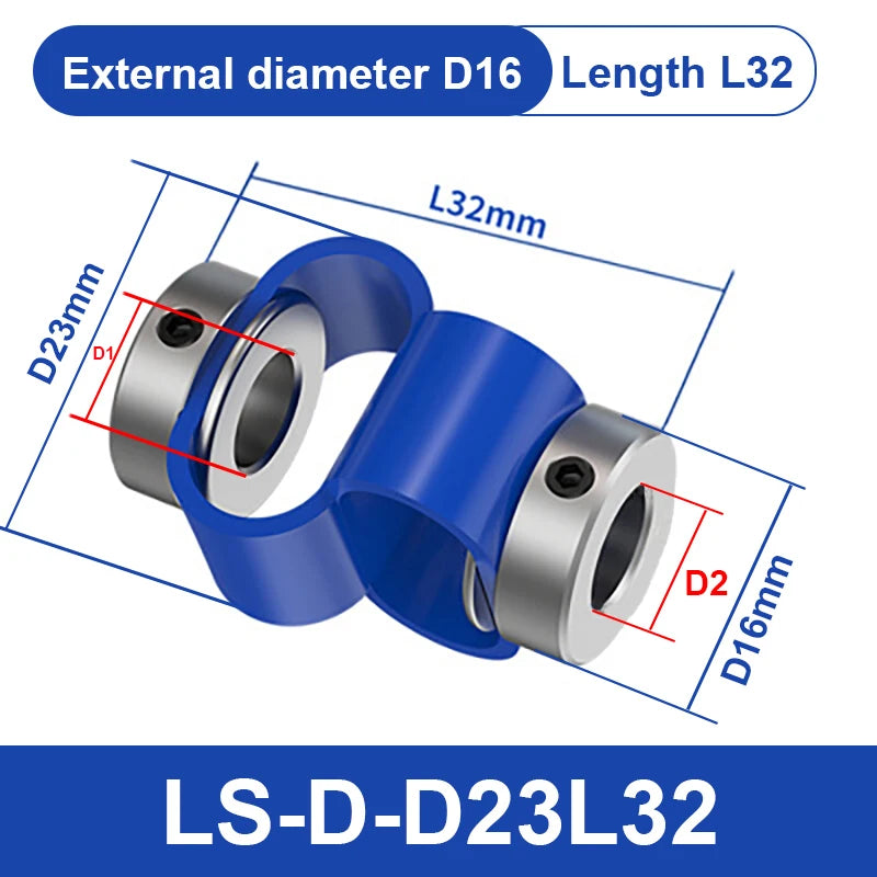 Codificador de aleación de aluminio flexible de pareja de doble bucle LS-D-D23L32 