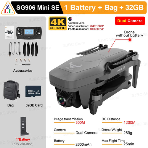 ZLL SG906 Mini SE Drone 4K Profesional HD Camera Dron With 1503