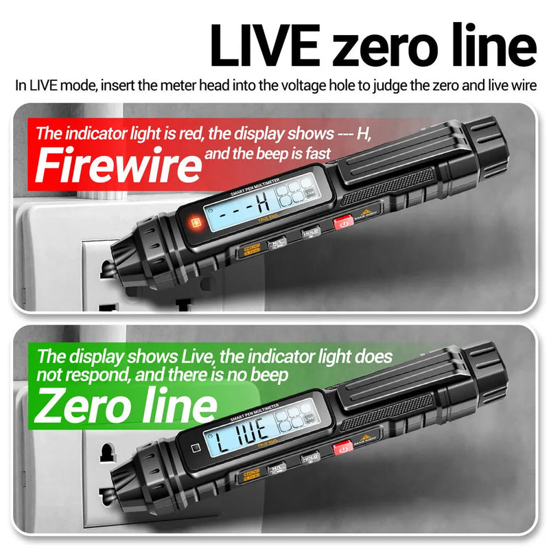Mini True Rms Multimeter A3005 Pen Type Digital Multimeter – 4000 Counts Mini True RMS AC/DC Vo ...