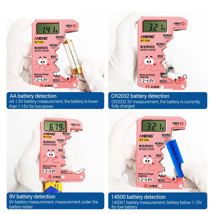 BT189 Universal LCD Battery Tester