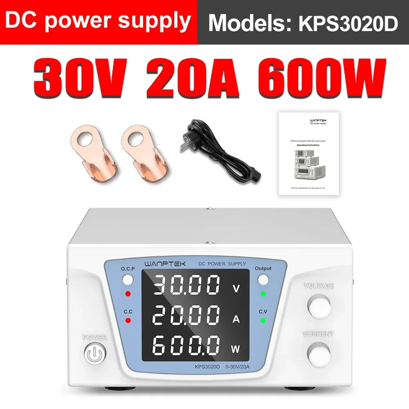 Programmable DC Bench Power Supply RS232/RS485 30V–300V Automatic Voltage Regulator KPS Series