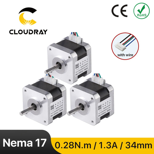 Cloudray 34mm Nema 17 Stepper Motor 28N.cm 1.3A 2 Phase Stepper Motor