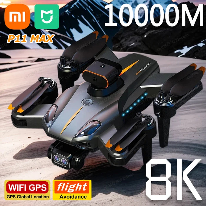 P11s RC Quadcopter - 8K Professional HD Dual Camera, 5G GPS, Obstacle Avoidance