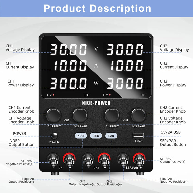 SPSD Series Dual-Channel DC Power Supply