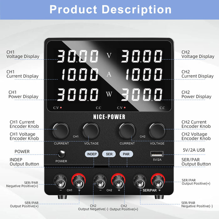 SPSD Series Dual-Channel DC Power Supply