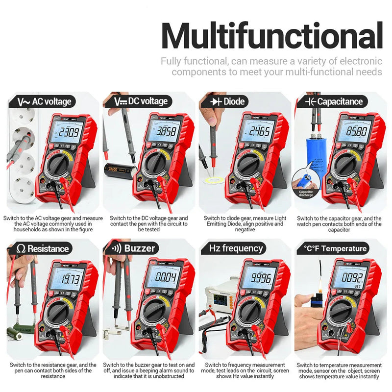 MH17 2-in-1 Insulation Multimeter – 19999 Counts True RMS Rechargeable Megohmmeter + Digital Multimeter