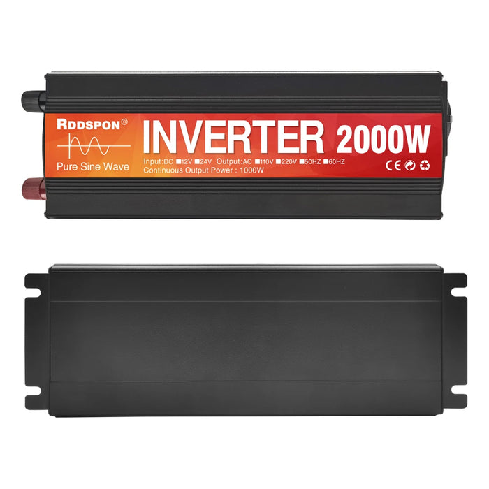 Pure Sine Wave Inverter – 12V/24V DC to 220V AC with 1600W/2000W