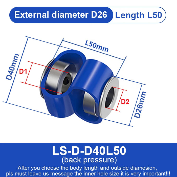 LS D D40L50 8-Point Encoder Coupling – Double Loop Coupler