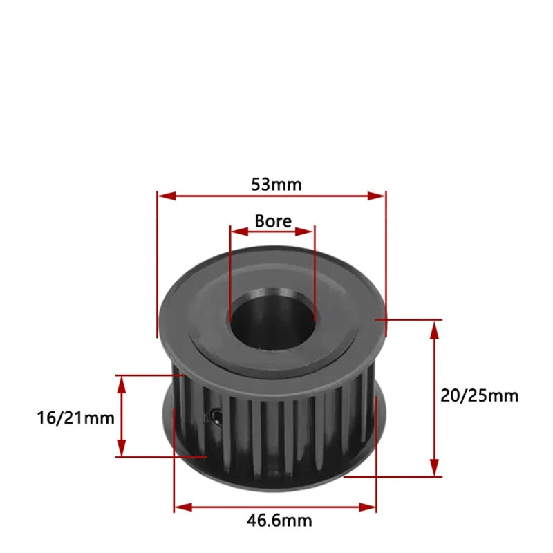 HTD5M 30 Teeth 45# Steel Timing Pulley – HTD 5M 30T Synchronous Wheel