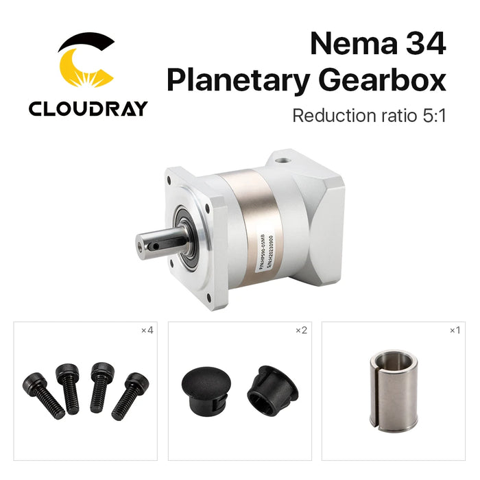 Cloudray Nema 34 Planetary Gearbox - Speed Reducer with 5:1 Ratio