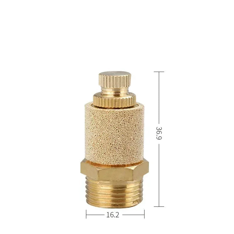 Brass Pneumatic Exhaust Muffler Silencer M5 – G1 (1/8"–1") | BSL Noise Reduction Filter (10–200 PCS)