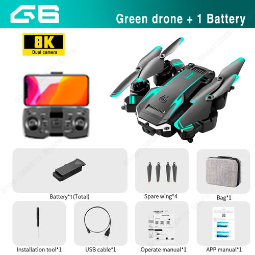 G6Pro Professional 8K Dual Camera Drone with GPS and 5G Obstacle Avoidance