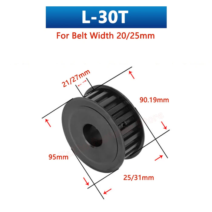 26 28 30 Zähne L Zahnriemenscheibe 26T 28T 30T 45# Stahl Synchron 