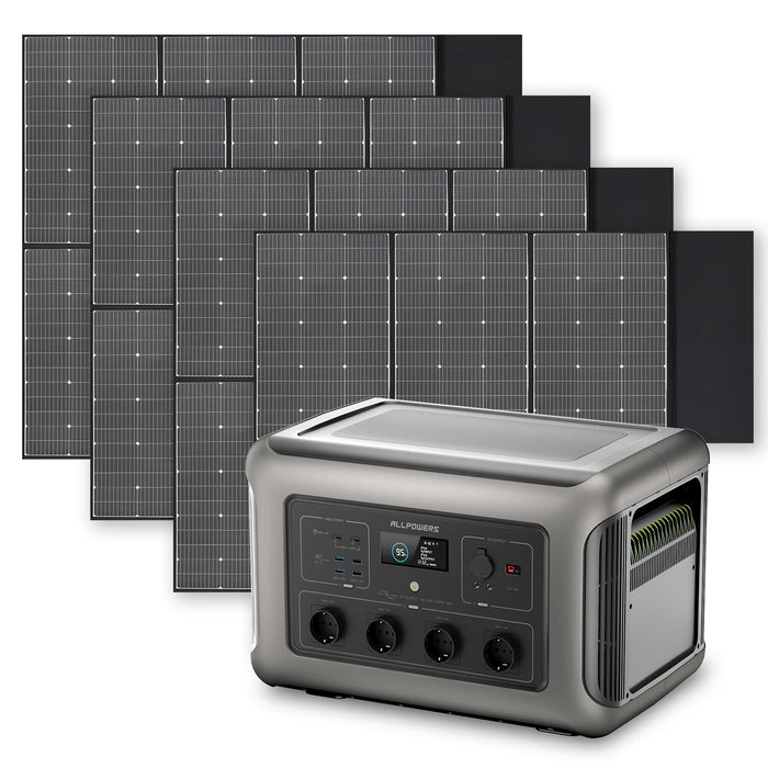 Central eléctrica ALLPOWERS de 3500 W con panel solar 