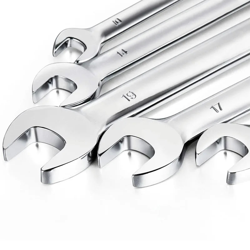 Ratcheting Wrench Set - Metric and Standard 12-Point Box