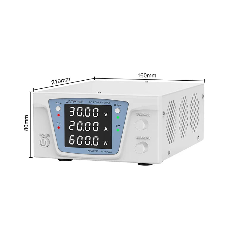 Programmable DC Bench Power Supply RS232/RS485 30V–300V Automatic Voltage Regulator KPS Series
