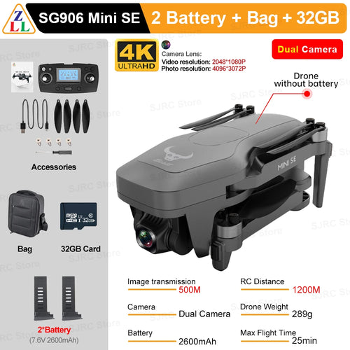 ZLL SG906 Mini SE Drone 4K Profesional HD Camera Dron With 1503