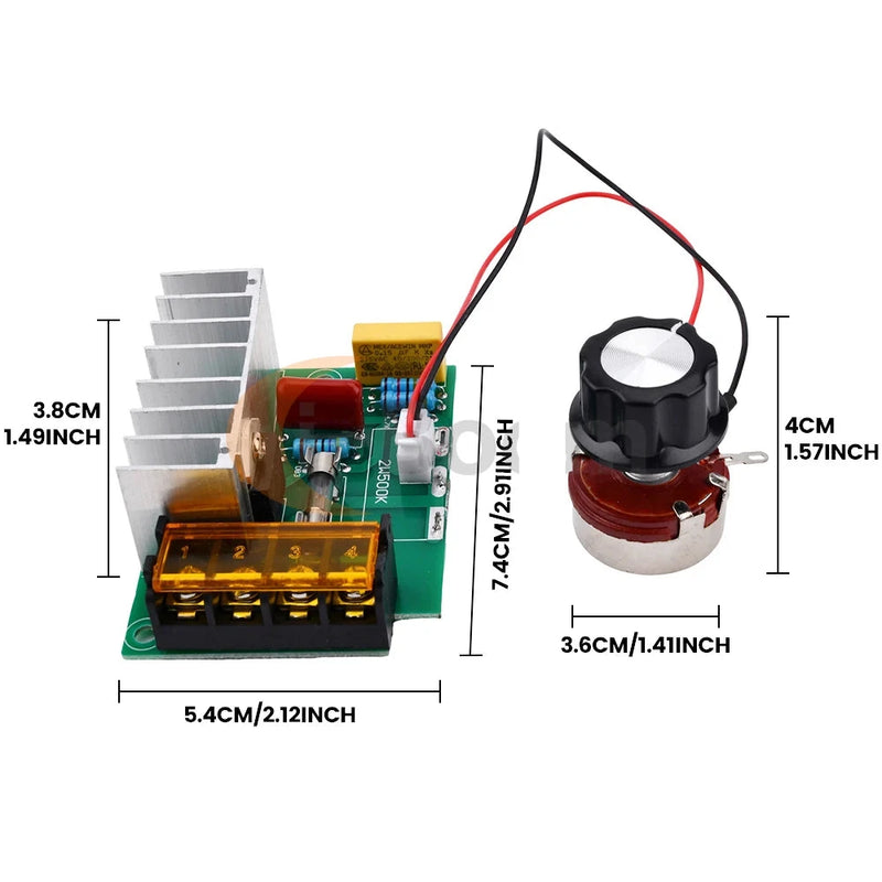 4000W AC Voltage Regulator – High-Efficiency Speed Controller