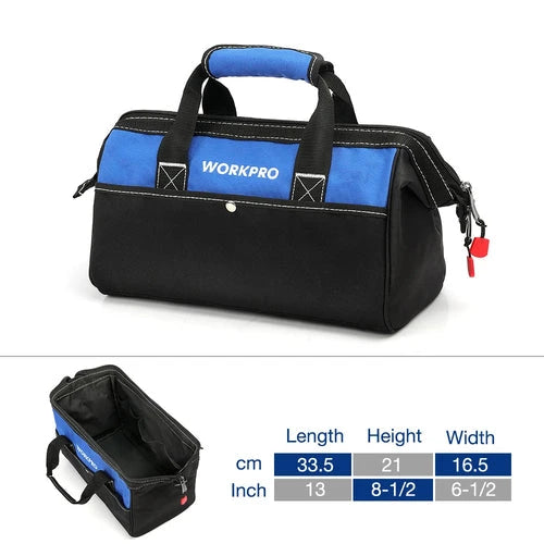 WORKPRO Werkzeug-Handtasche, Elektriker-Tasche, Werkzeug-Organizer, wasserdichtes Werkzeug