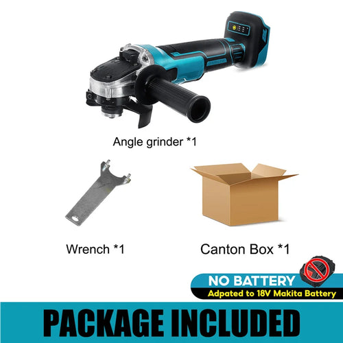 Drillpro For Makita 18V Battery 100/ 125mm Brushless Cordless Angle