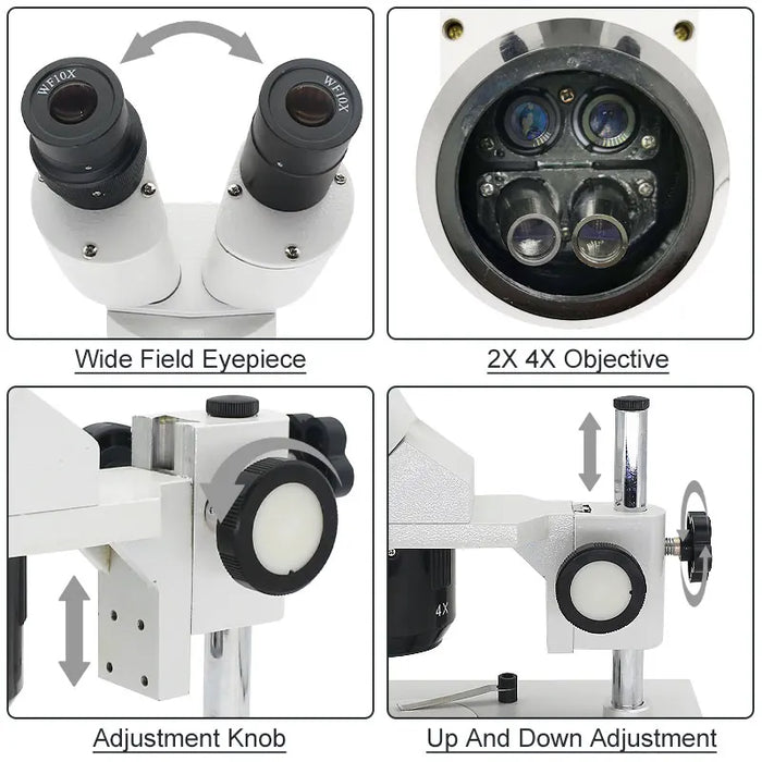 reparación que suelda del PWB del microscopio estéreo binocular industrial 20x-40x 