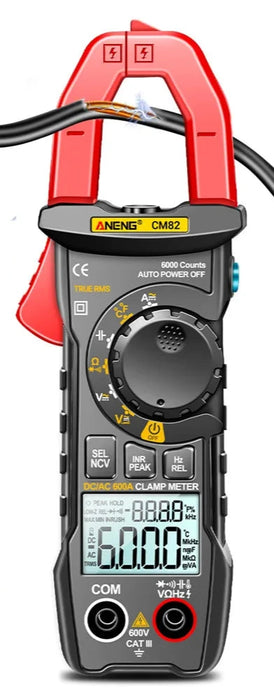 CM82 Digital clamp meter T-RMS Ammeter Voltage Car Amp Hz