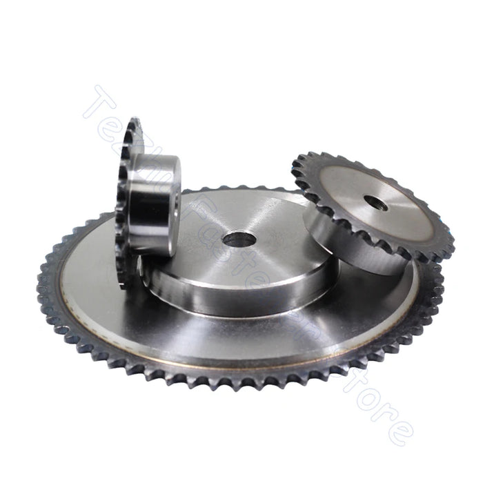 39-80 Tooth 04C Chain Drive Sprocket - 45# Steel Chain Gear (1/4" Pitch)