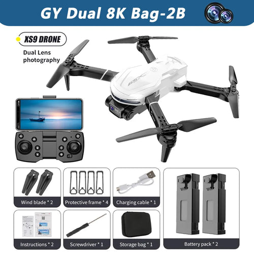 XS9 Drone 8K Professional HD Dual Camera GPS Obstacle Avoidance