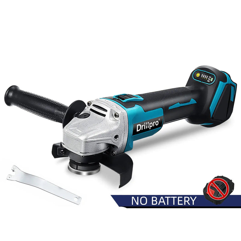 125mm Brushless Cordless Angle Grinder – 4-Speed Variable, Compatible with Makita 18V Battery