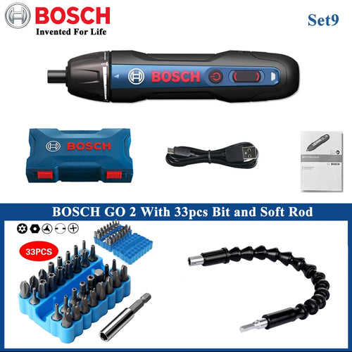Bosch Go2 Electric Screwdriver Set 3.6V Rechargeable