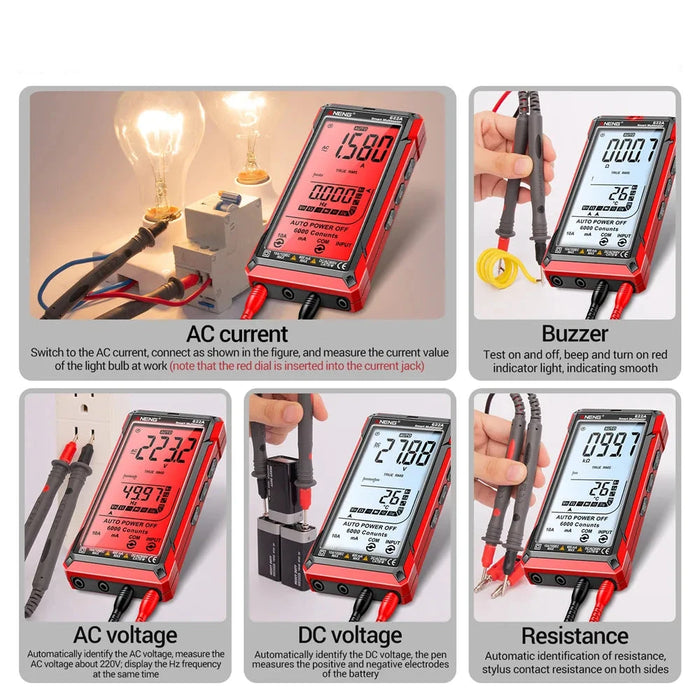 Infrared Laser Smart Multimeter – AC/DC Voltage Tester