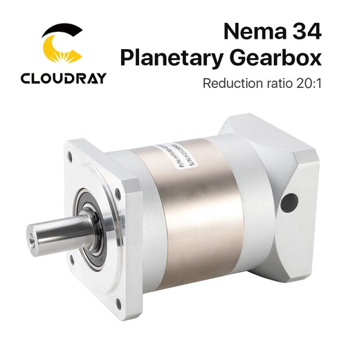 Reductor de velocidad del Motor de caja de cambios planetaria Cloudray Nema34 Ratio 20:1 con 