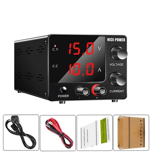 USB DC Regulated Lab Power Supply, Adjustable 30V 10A to 120V 3A