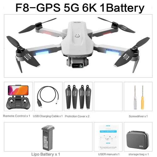 4DRC F8 GPS Drone with 6K/4K HD Camera